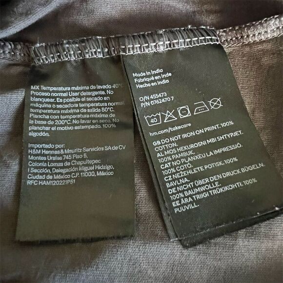 H&M Women’s Gray The Rolling Stones Graphic T-Shirt Size M Short Sleeve - Picture 4 of 4